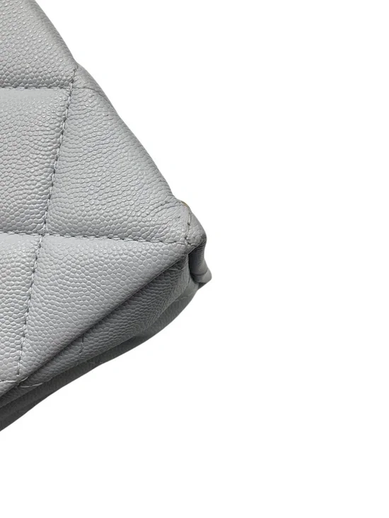 Chanel Light Blue Quilted Caviar Leather Retro Top Handle Flap Bag - Picture 8 of 14